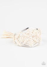 Load image into Gallery viewer, Exclusive Life of the Party - Macrame Mode White Macrame Bracelet - Sept 2020
