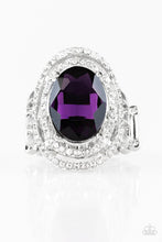 Load image into Gallery viewer, Making History Ring with Rhinestone - Choose from Black and Purple
