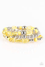 Load image into Gallery viewer, Malibu Marina Yellow Stretch Bracelet
