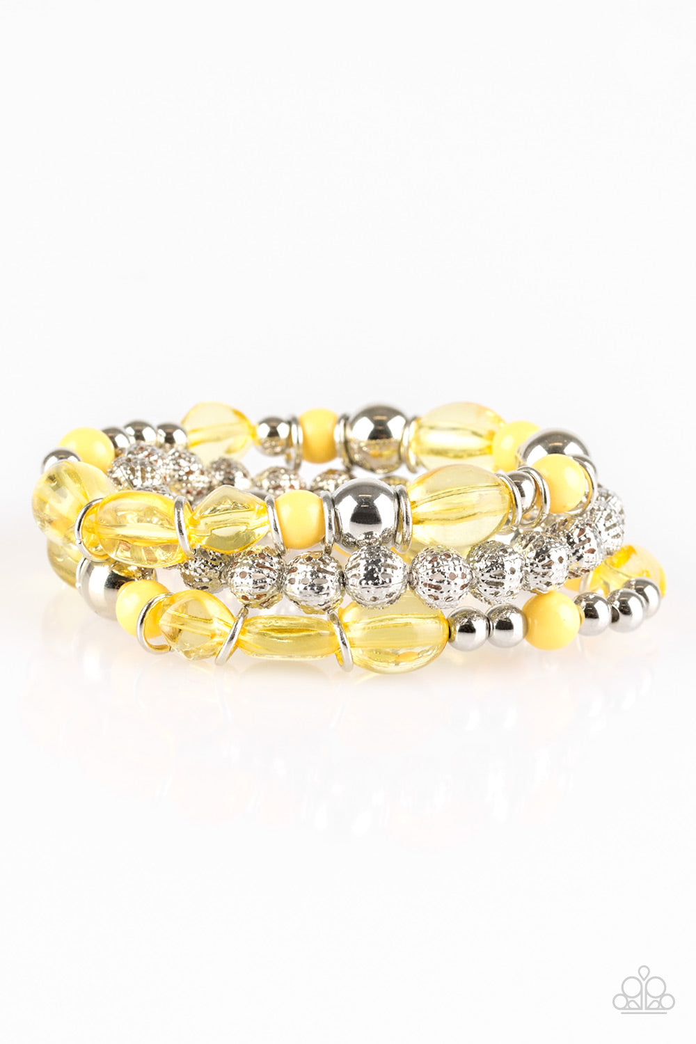 Malibu Marina Yellow Stretch Bracelet