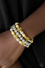 Load image into Gallery viewer, Malibu Marina Yellow Stretch Bracelet
