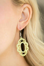 Load image into Gallery viewer, Paparazzi Mantra and Mandalas Yellow Earrings
