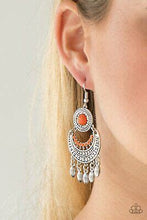 Load image into Gallery viewer, Paparazzi Mantra to Mantra Orange Earrings
