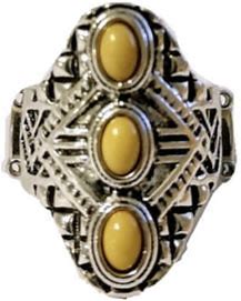 Paparazzi Mayan Motif Yellow Ring