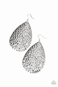 Paparazzi Metallic Mirrors Silver Earrings