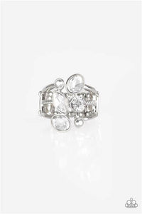 Metro Mingle White Rhinestone Ring