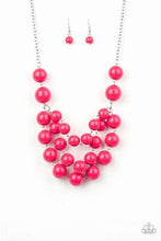 Load image into Gallery viewer, Miss Pop-You-larity Large Bead Necklace - Choose from Black or Pink
