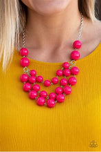 Load image into Gallery viewer, Miss Pop-You-larity Large Bead Necklace - Choose from Black or Pink
