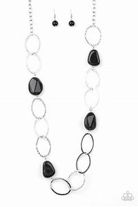 Paparazzi Modern Day Malibu - Long Black Necklace