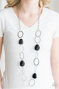 Paparazzi Modern Day Malibu - Long Black Necklace