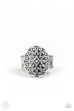 Load image into Gallery viewer, Modern Mandala Silver Ring - Fashion Fix Oct 2019 Glimpses of Malibu
