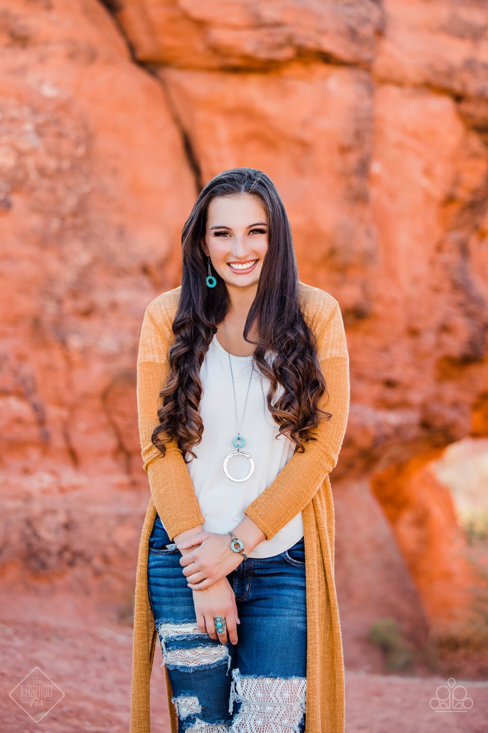 Paparazzi Simply Santa Fe Blue Necklace and Earrings - Nov 2019