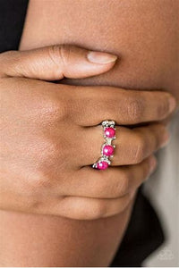 Paparazzi More Or Priceless Pink Pearl Ring