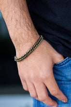 Load image into Gallery viewer, Paparazzi Next Man Up Brass Urban Men&#39;s Bracelet
