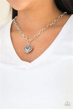 Load image into Gallery viewer, Paparazzi -No Love Lost - Heart Pendant with Rhinestone in Pink, Red, Silver
