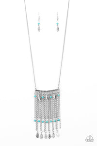 Paparazzi - On the Fly Long Necklace - Blue or Yellow