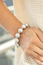 Load image into Gallery viewer, Paparazzi - One Woman Show-Stopper - Silver Pearl Stretch Bracelet
