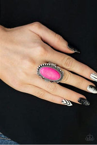 Paparazzi Open Range Pink Stone Ring