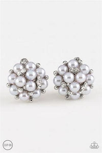 Par Pearl Clip-On Earrings Silver