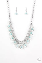 Load image into Gallery viewer, Party Time Baby Blue Pearl Short Necklace
