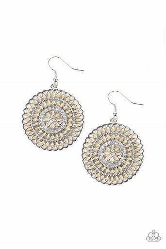 Paparazzi Pinwheel and Deal Brown Earrings