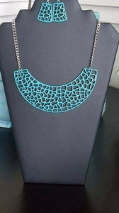 Powerful Prowl Wide Necklace - Choose from Black or Blue