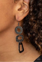 Load image into Gallery viewer, Paparazzi Prehistoric Prowl Black Earrings
