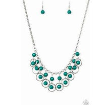 Load image into Gallery viewer, Really Rocco Green Necklace and Private Villa Green Earrings - Jewelry Set 8
