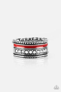 Paparazzi - Rich Rogue Ring - Choose from Blue, Green, Purple, Red, White