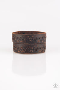 Paparazzi Rude and Wrangle Brown Urban Leather Bracelet