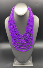 Load image into Gallery viewer, Paparazzi Rio Rainforest Long Purple and Silver Seed Bead Necklace
