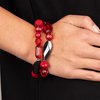 Load image into Gallery viewer, Hurricane Season Short Necklace and Rockin Rock Candy Red Bracelet - Jewelry Set 31
