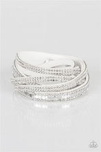 Load image into Gallery viewer, Paparazzi - Rockstar Attitude - White Wrap Bracelet
