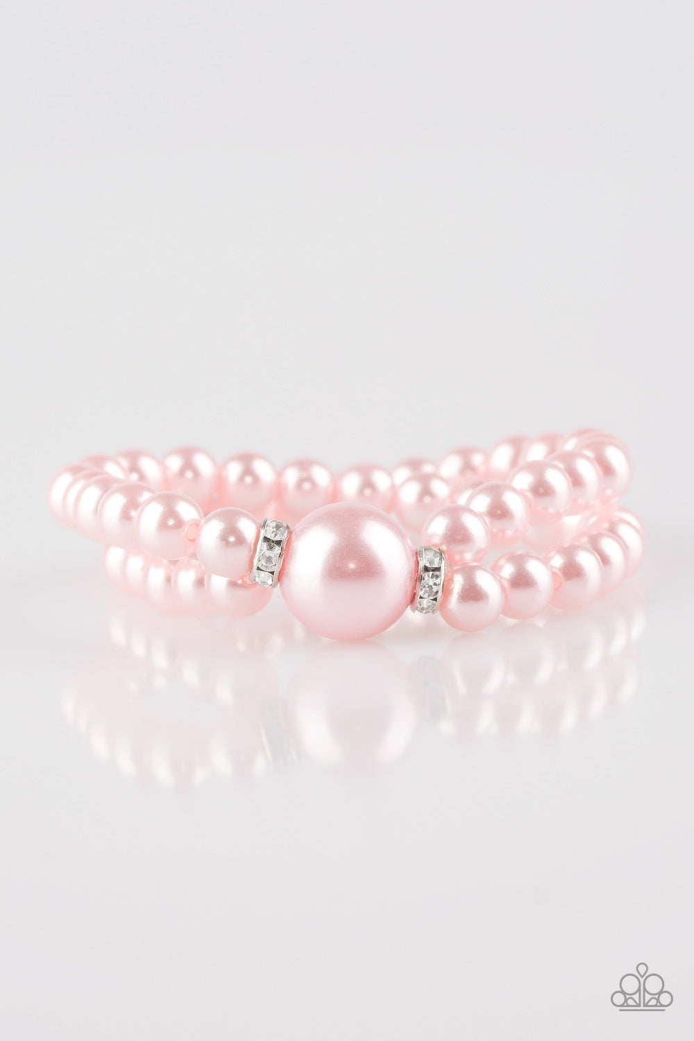 Paparazzi Romantic Redux - Pink Pearl Stretch Bracelet