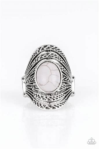 Paparazzi Royal Roamer Silver Ring with Grey Stone