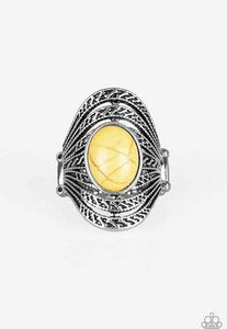 Paparazzi Royal Roamer Yellow Stone Ring