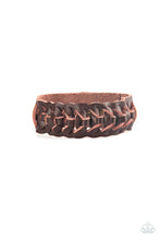 Load image into Gallery viewer, Paparazzi Rustle Up Men&#39;s Urban Brown Leather Bracelet
