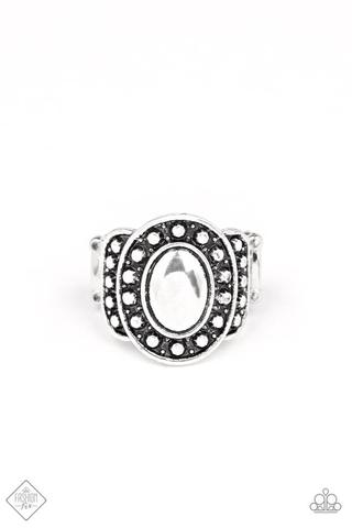 Fashion Fix Sunset Sightings - Stacked Stunner Silver Ring - March 2020