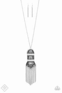 Sunset Sightings - Tassel Tycoon Long Silver Necklace - Fashion Fix Oct 2019