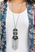Load image into Gallery viewer, Sunset Sightings - Tassel Tycoon Long Silver Necklace - Fashion Fix Oct 2019
