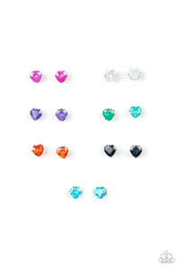 Paparazzi - Starlet Shimmer - Heart Shaped Rhinestone Post Earrings - SS11