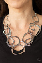 Load image into Gallery viewer, Paparazzi - Salvage Yard Silver Necklace - Life of the Party
