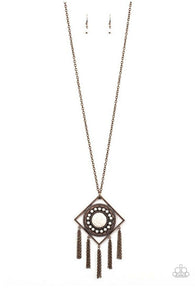 Standstone Solstice Multicolor Cooper Long Necklace