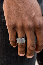 Load image into Gallery viewer, Paparazzi Self Made Man - Men&#39;s Black Hamored  Ring
