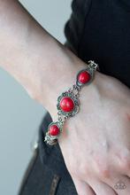 Load image into Gallery viewer, Desert Dreamin&#39; Red Stone Necklace and Serenely Southern Red Stone Bracelet - Jewelry Set 66
