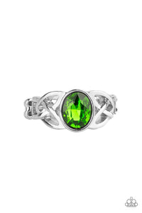 Shimmer Splash Green Ring