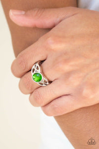 Shimmer Splash Green Ring