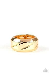 Paparazzi Sideswiped Men's Gold Ring