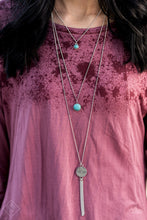 Load image into Gallery viewer, Simply Santa Fe Trend Blend Life is a Voyage Necklace Blue Necklace
