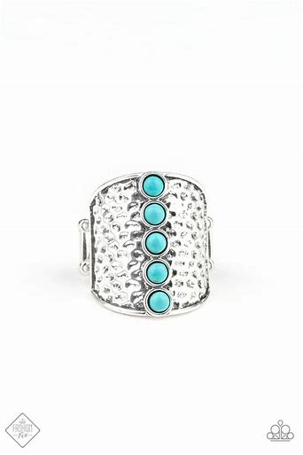 Simply Santa Fe - A Line in the Sandstone Turquoise Ring